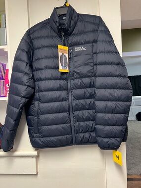 Eddie Bauer Men's Packable Down Jacket - Dark Blue